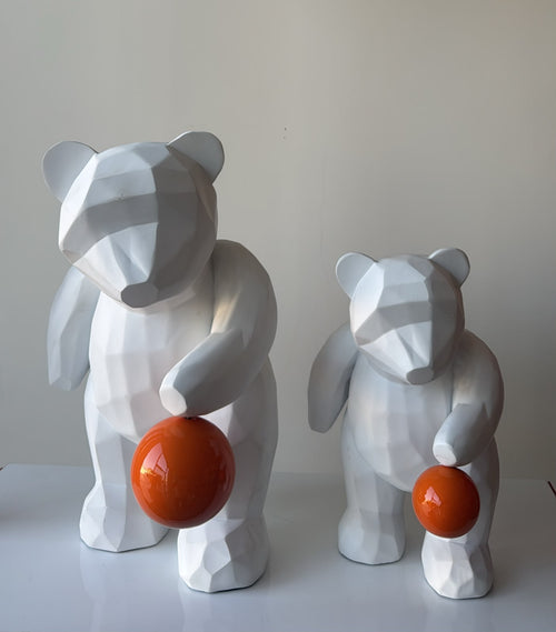 Bear hand ball large  Ball color  (blue-orange)
