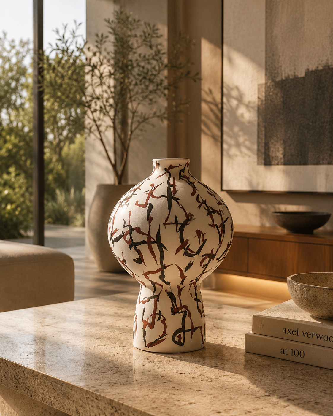 3 mixed color vase