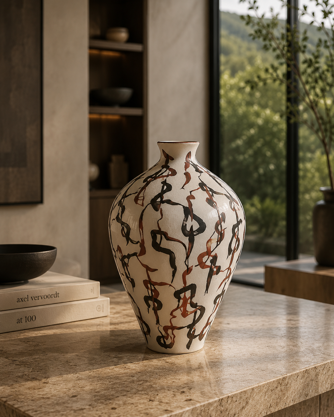 3 mixed color vase