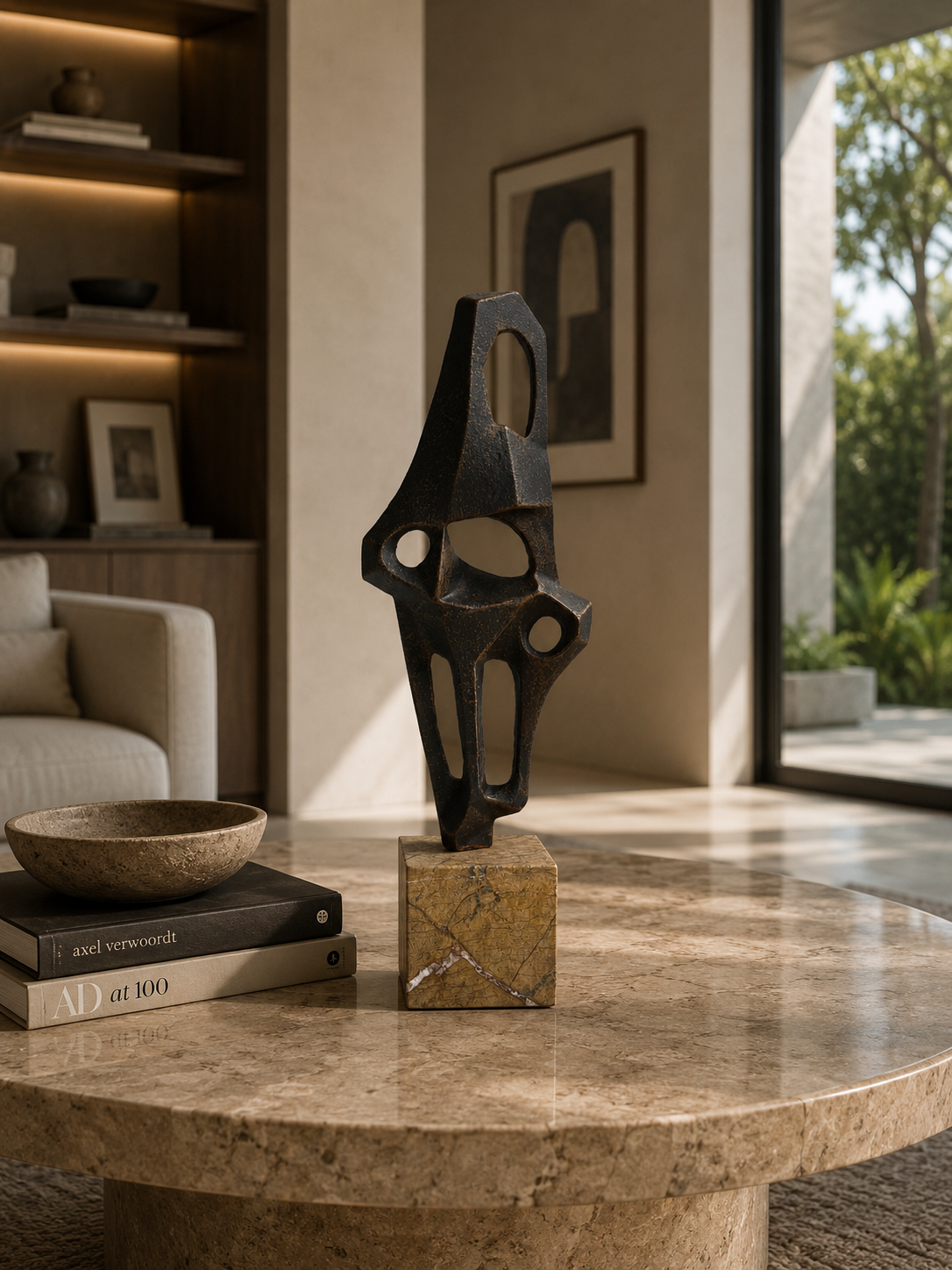Abstract hallow marble
