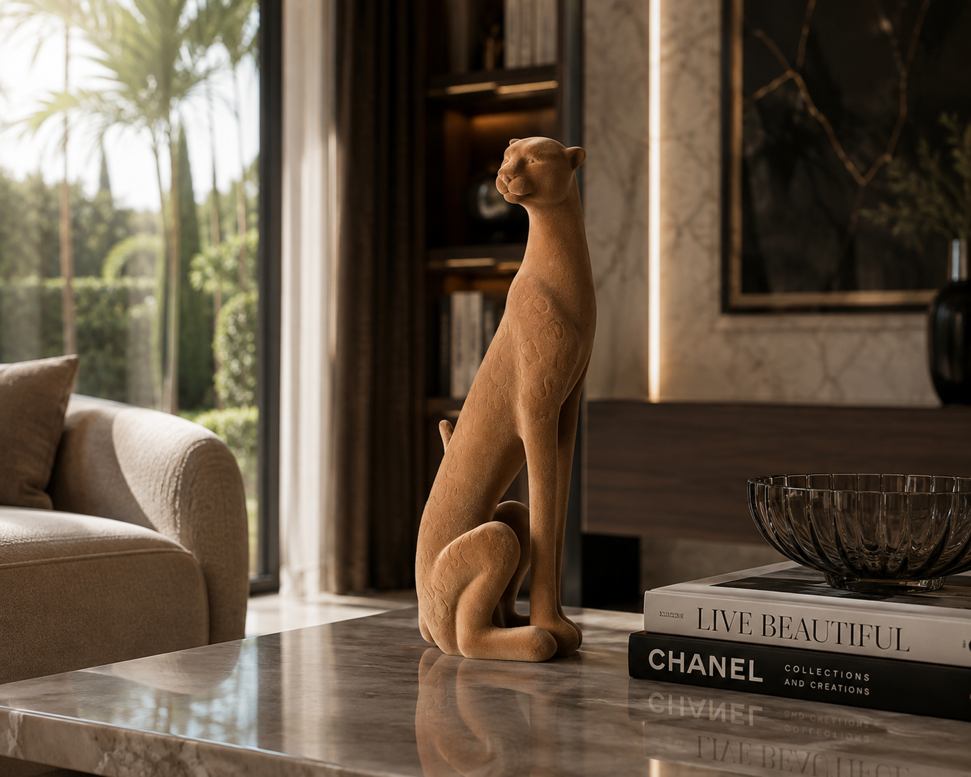 leopard stand